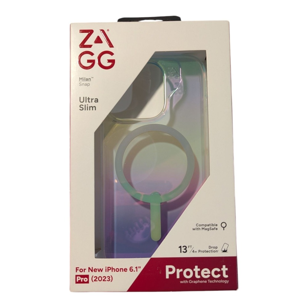 E9. ZAGG Milan Snap Ultra Slim Phone‎ Case Apple iPhone 15 Pro - Iridescent